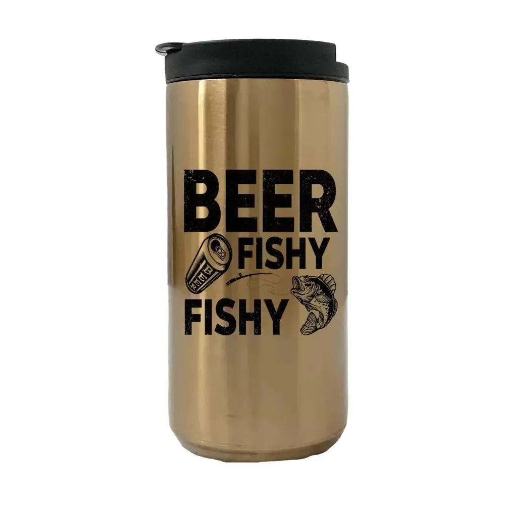 Beer Fishy Fishy 14oz Insulated Coffee Tumbler